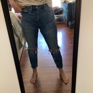 Madewell slim boyjean high rise